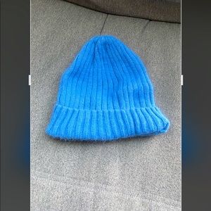 Korea Blue Angora Wool Knit Beanie Hat Winter (Acne Studio)